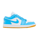 Jordan 1 Low White Gum Light Brown Dark Powder Blue (Women's)